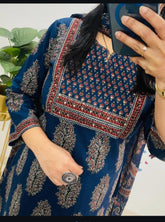 *This A-line pant set is perfect for the summer season with its vibrant floral print and confident pocket one side. Plus, the included matching dupatta completes the look and adds an extra touch